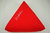 Dreieckiges Sitzkissen "Meditation", Flex-Aufdruck silber, rot