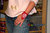 Armband mit Pyramidenspitze rot, Blume des Lebens