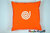Softkuschler orange Energie weiß, 25x25cm