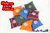 Softkuschler orange 2 Kissen Kraft & Energie 25x25cm