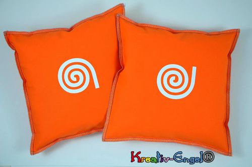 Softkuschler orange 2 Kissen Kraft & Energie 25x25cm