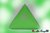 Meditationskissen grün Dreieck Blume des Lebens