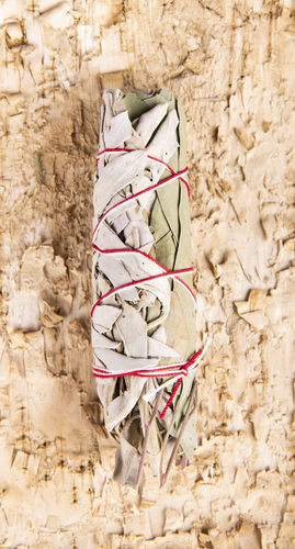 Weißer Salbei & Eukalyptus Kräuterbündel 10 cm Smudge