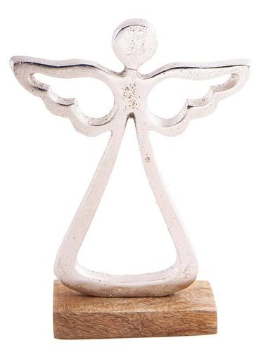 Engel der Leichtigkeit Figur 20cm Engelchen Aluminium